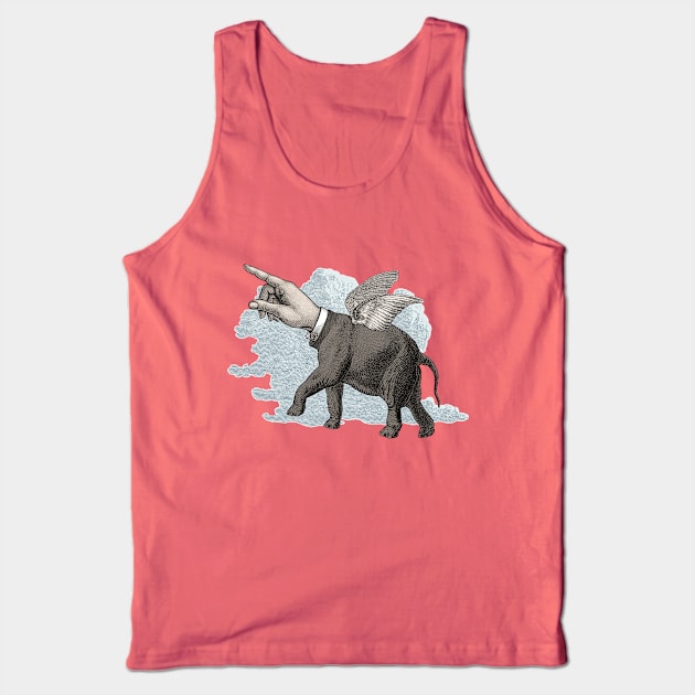 Flying Elephand Tank Top by Pepetto